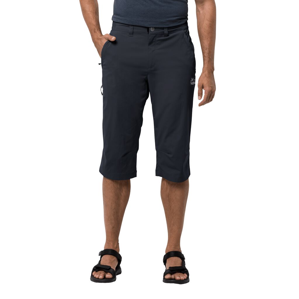 Jack Wolfskin ACTIVATE LIGHT 3/4 Pantalons Homme Noir - VXEJBKD-01